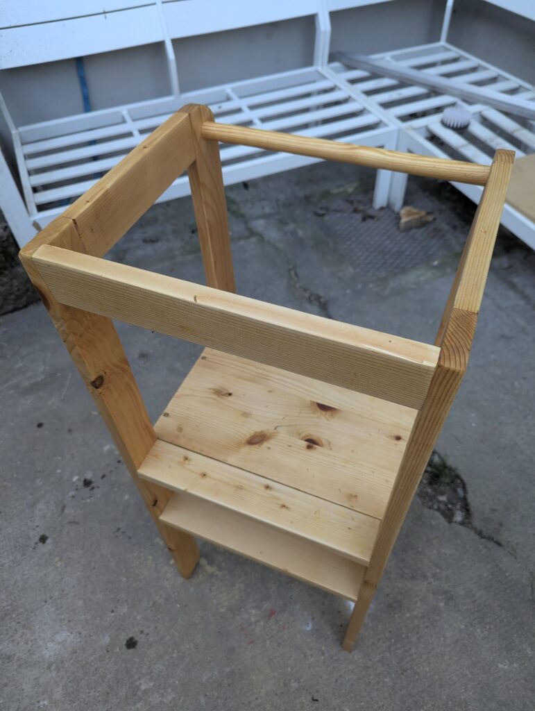 Lernturm restaurieren nachher